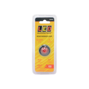 LED-äärivalo pyöreä pun Ø28mm 12-24V