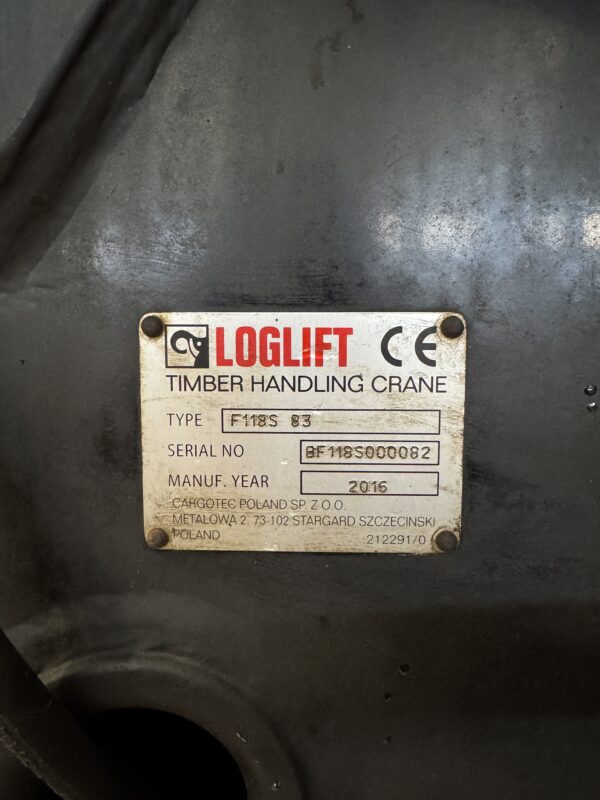 Käytetty nosturi - Loglift 118ST Bucher 2016 - Image 6